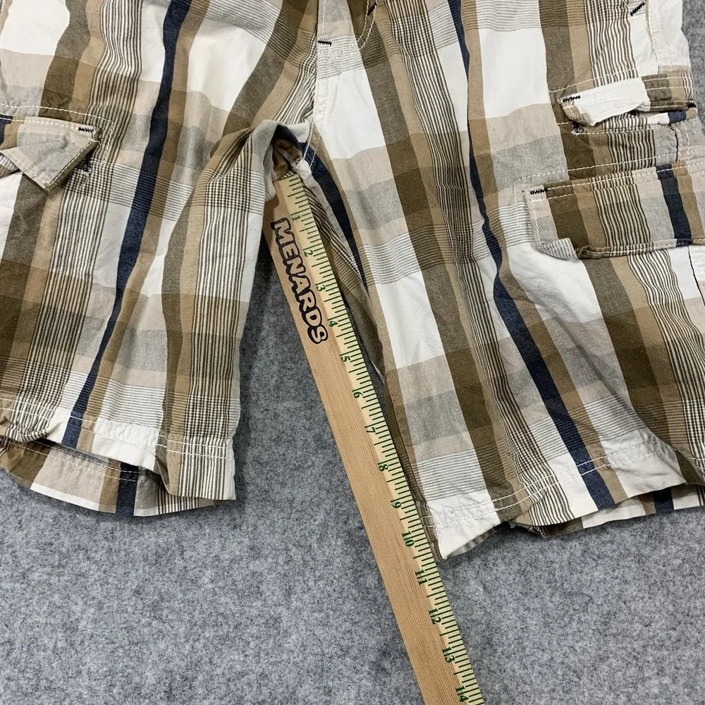 Levis Silvertab Men Shorts Size 32 Y2K Cargo Plaid Cotton 11